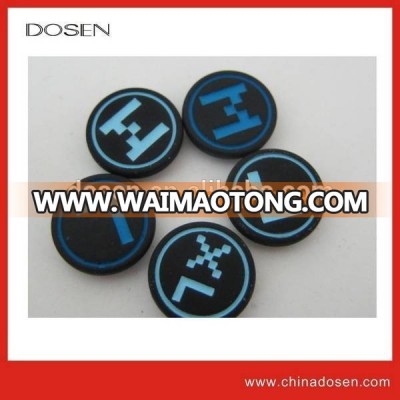 Decorative garment black plating laser branded logo metal flatback rivets and studs,Customized china manufacturer jeans rivet