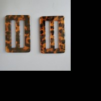 50mm Rectangle Tortoise Buckle For Dress